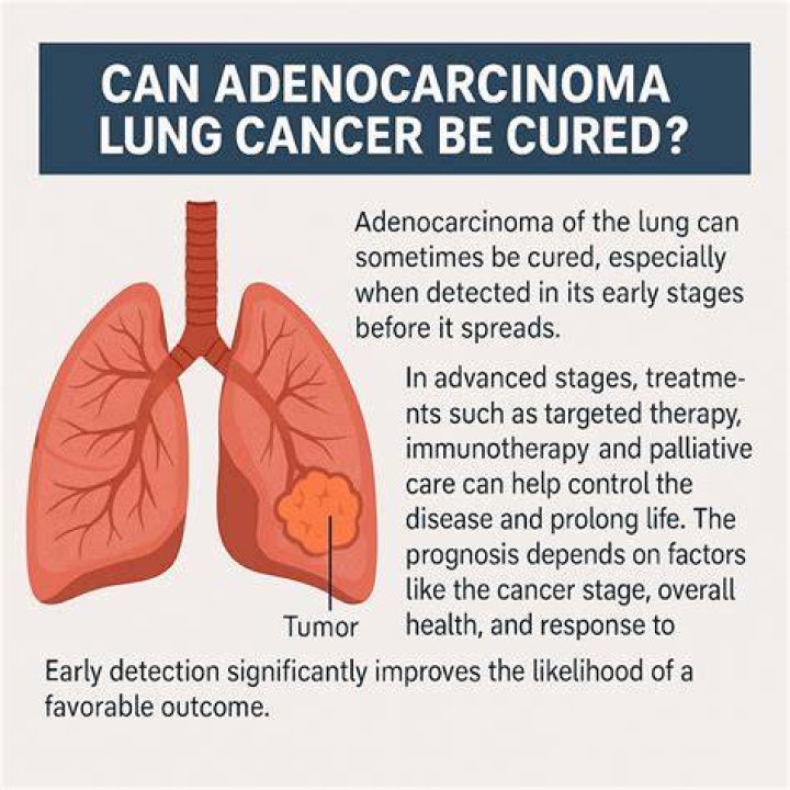 Can lung adenocarcinoma be cured?