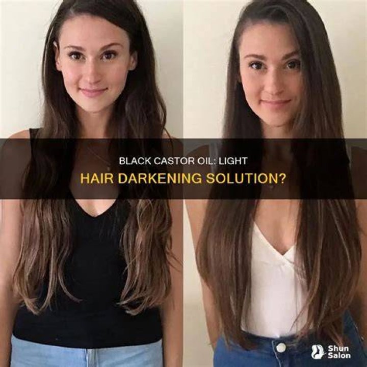 Does castor oil darken blonde hair?